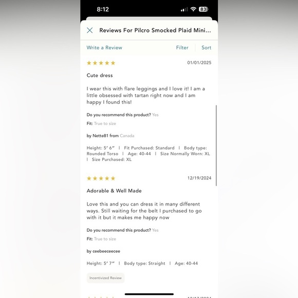 NWT new medium Anthropologie pilcro smocked red plaid mini dress ruffle tartan - Picture 13 of 17